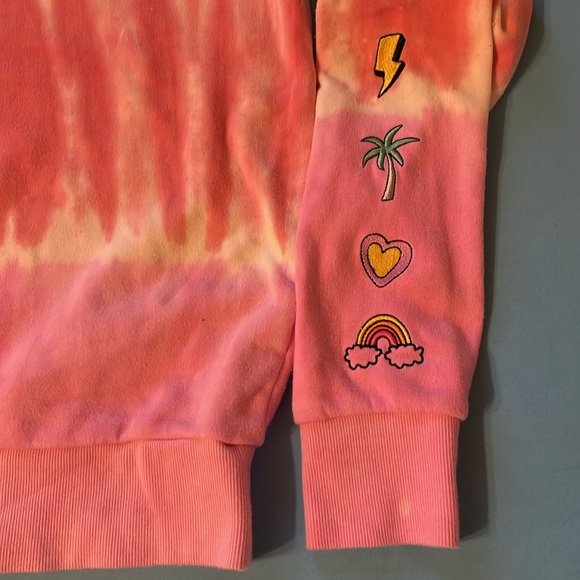 PJ Salvage Tie Dye Pullover Sweatshirt with Embellishments - Picture 5 of 7